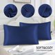 thumbnail image 4 of Funda de Almohada de Seda Sintética, Funda de Almohada de Satén Reversible de Color Liso, Funda de Almohada para Dormir, 4 of 6
