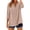 Brown, variant on 3/4 Sleeve Button Down Shirts for Women Gingham Plaid Striped Tops Summer V Neck Casual Loose Blouse Lightweight Breathable Tunic Tops for Daily Office Vacation Weekend Brown M