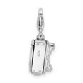 thumbnail image 4 of 925 Sterling Silver Moveable Fancy Lobster Closure 3 D Polished Movable Camera With Lobster Clasp Charm Pendant Necklace, 4 of 7