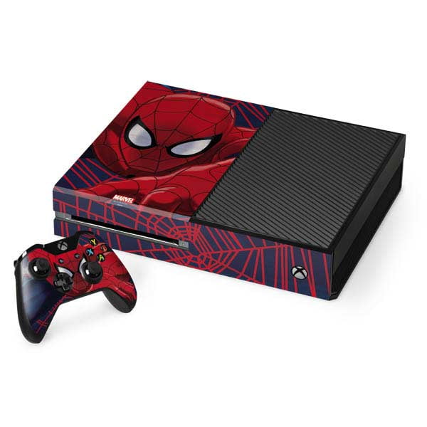 Skinit Marvel Spider-Man Crawls Xbox One Console and Controller