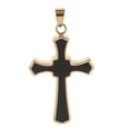 thumbnail image 1 of lionlar Jewlery Stainless Steel Openable Container Vial Tube Urn Keepsake Cremation Cross 35mm, 1 of 7