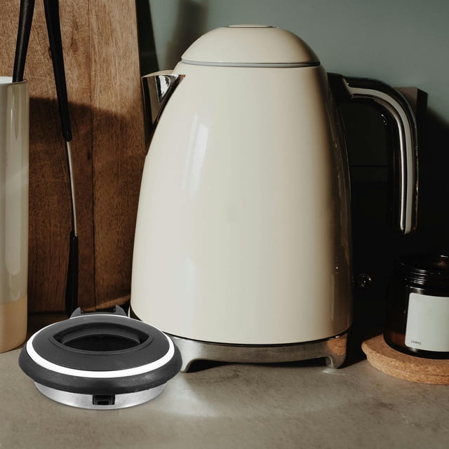 ETHZZLE 2Pcs Replacement Lid for Electric Kettle Black Plastic Stainless Steel Top Cover Easy Installation