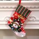 thumbnail image 5 of Medias navideñas con luz LED de 14 pies, medias de Papá Noel, muñeco de nieve y reno para chimenea, decoraciones para árboles de Navidad, suministros para fiestas navideñas, 5 of 5