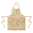 thumbnail image 2 of Pioneer Flower Floral Print Pattern Apron for Women and Men, Cotton Linen Waterproof with Pockets, Adjustable, 33x27 Inch for Kitchen, Gardening, BBQ, Salon, 2 of 6