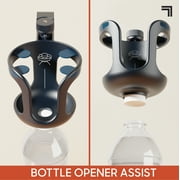 Sharper Image Walker Cup Holder for 1 Round Bars, Fits Cups & Bottles Up to 3, Mobility Aid Accessory