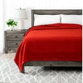thumbnail image 2 of Rivoli Oversized 100% Virgin Wool Blanket, Red, King, 2 of 8