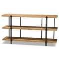 thumbnail image 1 of Baxton Studio Table Console en Bois Fini Tarah et Brun et Noir Fini, 1 of 8