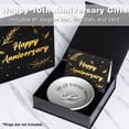 thumbnail image 2 of Bandeja para joyas con soporte para anillos, 10 aniversario, aluminio, 2 of 3
