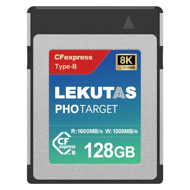 Tarjeta de memoria CFexpress tipo B LEKUTAS 128 GB R1600 MB/s W1000 MB/s