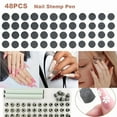 thumbnail image 2 of 48 Pcs Nail Stamp Pen Set, Nail Art Pens with Interchangeable Stamp Heads, Quick Nail Art Tools with 48 Unique Patterns, Flower Butterfly Rose DIY Nail Stamping Pen Kit, Nail Design Tools for Women, 2 of 10