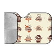 thumbnail image 2 of Kdxio Cooking With Love Print Windshield Sun Shade, Foldable Sun Blocker for Car,Truck,SUV Automotive Interior Sun Protection,Reflective Shade for Front Windshield(Medium), 2 of 7