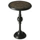 thumbnail image 1 of Mesa decorativa Butler Selma de metal y aluminio negro, 1 of 3