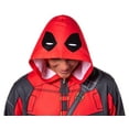 thumbnail image 5 of Marvel Deadpool Anti-hero Adult Hooded Union Suit Costume Pajama For Men and Women, 5 of 8