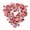 Heart, variant on Red Tinsel Heart Wreath Garland for Wall Valentine's Day Wreath Decorations Outdoor Indoor - Red Heart
