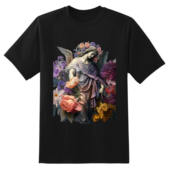 Men's Graphic TeeFlowers (20) Letter Print T-Shirts Round Neck Short Sleeves Sizes XS-5XL Summer Daily Casual Tops