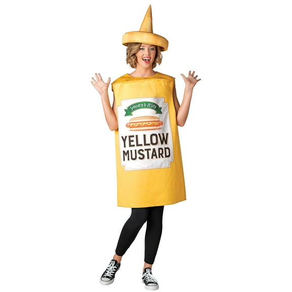 Seasons Mustard Costume Ketchup Cosplay Halloween Costume for Adult One Size