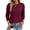 Red, variant on DOKOTOO Sweaters for Women Hollow Out Long Sleeves Soft Knit Crewneck Winter Sweater