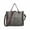 Gray, variant on Women’s Tote Handbag Multi Pockets Crossbody Bag Retro