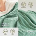 thumbnail image 3 of Heat Blanket \uDx\uD Throw Soft Flannel & Sherpa Reversible Electric Blanket with Heat Settings Timer Setting and Hours Auto-Shut Off, 3 of 7