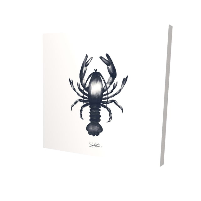 Homard Bleu - Toile 24"x24 Pouces - Impression à la Demande