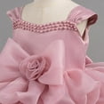 thumbnail image 5 of Baby Girls Tutu Dress Sleeveless Toddler Cotton Layered Tutu Dress Infant Tulle Dresses Princess Party Prom Dress Pink 5-6 Years, 5 of 5