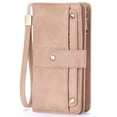 thumbnail image 3 of (2 pack) FALAN MULE Womens Leather Wallet Large Capacity Bifold RFID Blocking Card Holder with Zipper Coin Pocket, 3 of 10