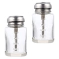 thumbnail image 3 of EeaseCA 2pcs Empty Glass Bottles Alcohol Dispenser Bottles Pressing Type Alcohol Bottles, 3 of 8