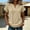 Khaki, variant on Womens Oversized V Neck Tops Short Sleeve Raw Edge Hem T Shirts Summer Boho Casual Tees Loose Fit Lightweight Top Daily Beach Travel Outfits, Black S