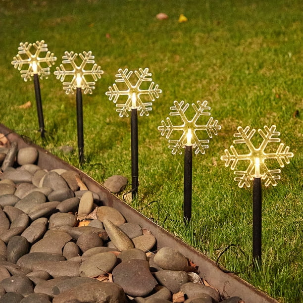 WREA Solar Christmas Star Lights Outdoor Energy Saving Waterproof Solar