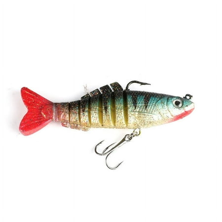 1 Pcs Sinking Wobblers Fishing Lures 8.5cm 17g 6 Multi Jointed Swim Bait Hard Artificial Bait Pike/Bass Fishing Lure Crank Bait