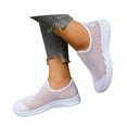 thumbnail image 3 of Toome Women's Mesh Walking Shoes, Lightweight Slip-On Flat Dance Sneakers, Breathable Comfort Loafers for Everyday Wear, 3 of 6