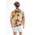 thumbnail image 4 of Ocean Sunset Hawaiian Shirt - Tropical Beach Sunset Print, Men's Casual, 4 of 4