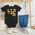 thumbnail image 3 of 412 Pittsburgh Pennsylvania Area Code Romper Boys or Girls Infant Baby Brisco Brands NB, 3 of 6