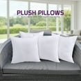 thumbnail image 6 of Weaves & Knits 18" x 18" Decorative Pillow Inserts (Pack of 4, White) for Bed and Couch, 6 of 7