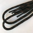 Heavy duty Black Brown Spot Round Boot Laces Shoelaces for Hiking Work