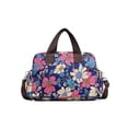 thumbnail image 3 of Sanviglor Ladies Handbag Multi Pockets Tote Bag Top Handle Nylon Shoulder Bags Large Capacity Women Crossbody Designer Retro Adjustable Strap Blue Daisy, 3 of 9