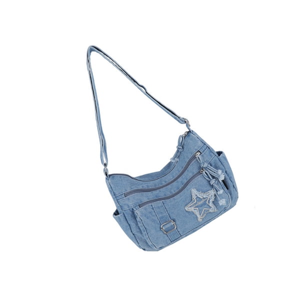 Denims Shoulder Purses for Womens Casual Hobos Bags Shoulder Handbags Crossbody Bag with Adjustable Straps Toted Bag