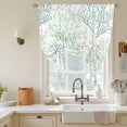 thumbnail image 3 of Sage Green Coral Coastal Tie Up Curtains for Kitchen Windows,Adjustable Rod Pocket Valance 54 Inch Long, Summer Beach Seaside Nautical Window Treatment Balloon Roman Blind Shade, 42" x 54", 3 of 9
