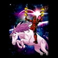 thumbnail image 2 of Men's Marvel Taco Deadpool on Space Unicorn  Pull Over Hoodie Black Large, 2 of 4