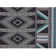 thumbnail image 2 of Zelouf Penelope Crepe  , Sewing, DIY, Crafts Fabric by the Yard, 943 Black/aqua, 7 Yard, 2 of 2