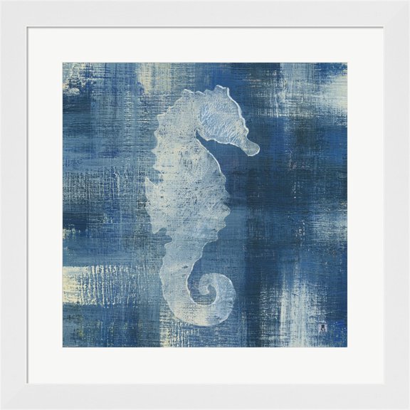 Batik Seas I by Studio Mousseau, Framed Wall Art, 19.75W x 19.75H