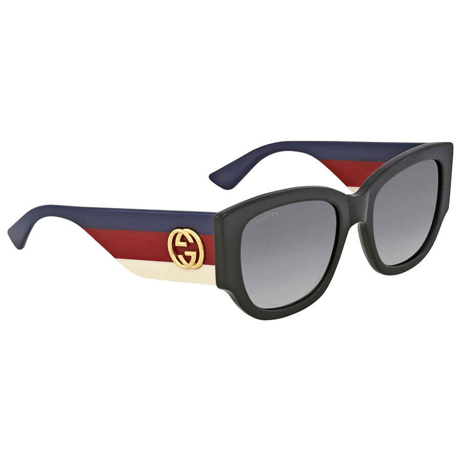 Gucci Grey Gradient Cat Eye Sunglasses 