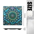 thumbnail image 2 of Digital Bathroom Scale with Large LCD Display,High Capacity Scale 400 lbs High Precision body fat scale-Mandala With Lotus Flower In Turquoise And Blue, 2 of 4