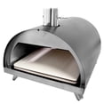 thumbnail image 4 of Pizza Oven - Black Powder-Coated Finish, 12-Inch Capacity, Even Heat Distribution - Portable Foldable Design - Built-In Temperature Gauge, Pellet, Lumber, Charcoal Fuel, 4 of 6