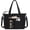 Black, variant on Corduroy Tote Bag for Women, 21L Work Tote with 15.6" Laptop Sleeve, 12 Pockets & Cup Holder for Travel