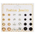 thumbnail image 1 of ziyahi 12 Pairs Rhinestones Girls Earring Set Crystal Ear Stud Earrings Multiple styles No.09 9, 1 of 6