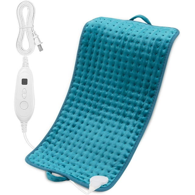 FrostHike Heating Pad, Electric Heating Pads with Handles, Multi Purpose Heating Wrap for Neck, Shoulers, Back Pain Relief and Sore Muscles, 6 Heat Settings, Blue