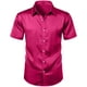 thumbnail image 4 of pstuiky camiseta de hombre, Camisa informal de manga corta con solapa y botones de color liso para fiesta de baile para hombre camisas casuales para hombre xxxl, 4 of 8