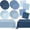 Dusty Blue, variant on WYSHOP 100 Pcs Pink Gingham Paper Plates Napkins Plastic Tablecloth Set for 24, Pink and White Disposable Dinner Dessert Scalloped Plates for Baby Shower Picnic BBQ Birthday Party Supply Decoration