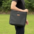 thumbnail image 3 of 15L Large Capacity Insulated Food Delivery Bag – Waterproof Portable Cooler for Outdoor Picnics, Camping, and Food Preservation - Adjustable Straps for Comfort and Easy Cleaning Black, 3 of 8